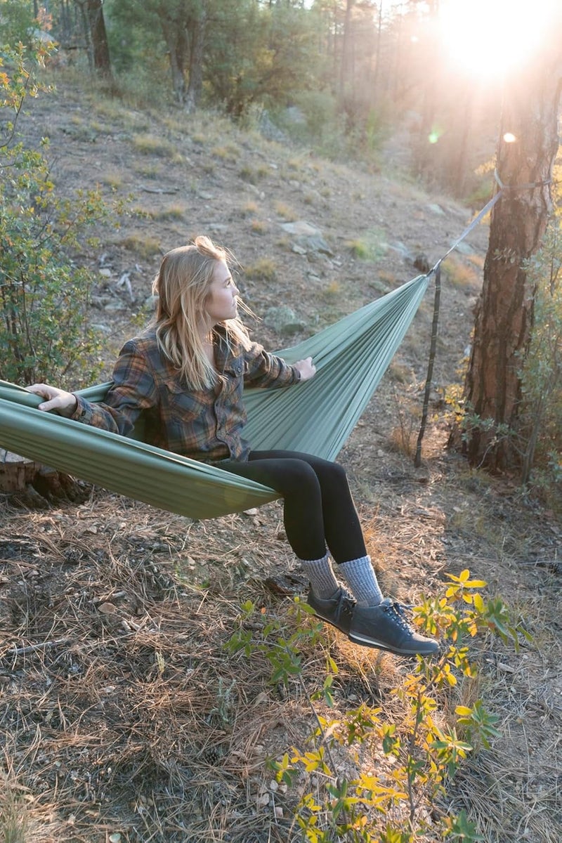 Klymit Camping Hammock 400 lb. Capacity with Heavy Duty Straps and Caribiners - Navigator Series - Pink - Image 3